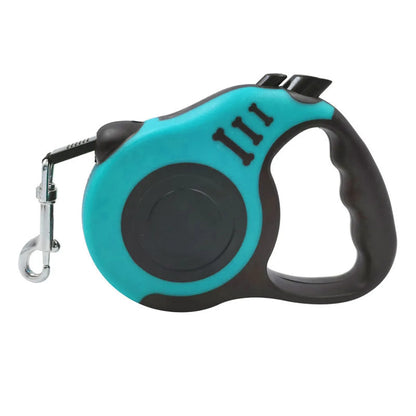 Bone Print Retractable Dog Leash