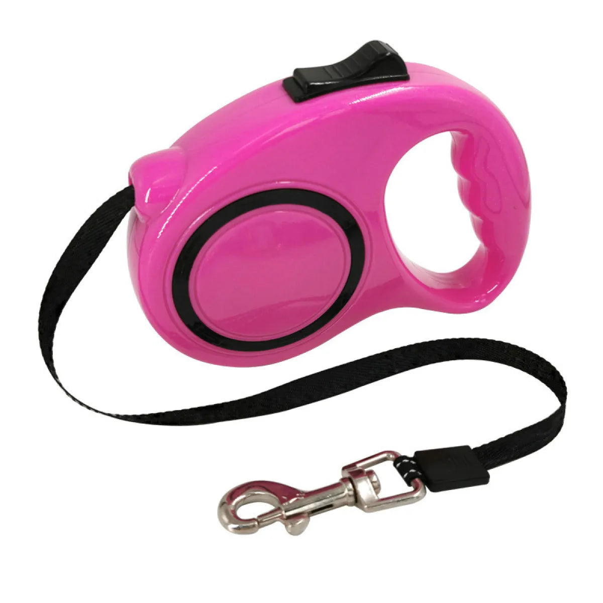 Bone Print Retractable Dog Leash