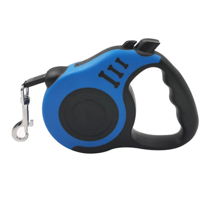 Bone Print Retractable Dog Leash