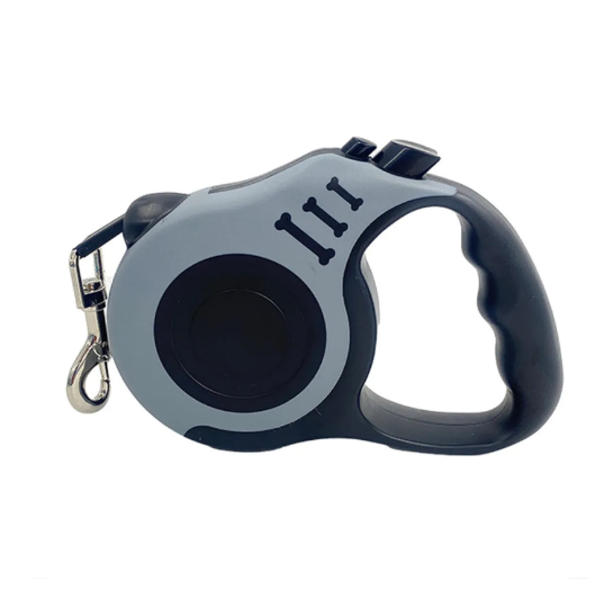 Bone Print Retractable Dog Leash